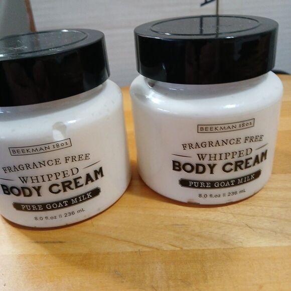 2X-Beekman 1802 Pure Goat Milk Whipped Body Cream, Fragrance-Free 8 fl oz NO BOX - Picture 4 of 9